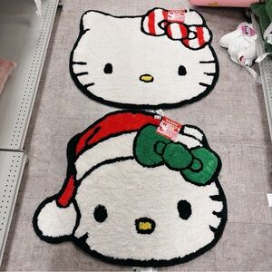 NEW Hello Kitty Christmas Rug Sanrio Holiday Rug Set of two